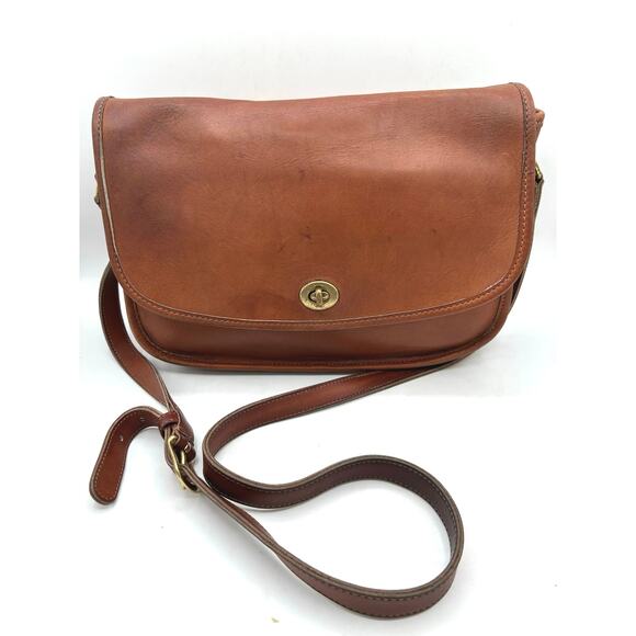 Coach Handbags - COACH City Bag 9790 Vintage British Tan
Leather Crossbody Shoulder Purse RARE